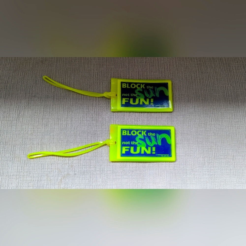 Two Brand New Luggage Tags